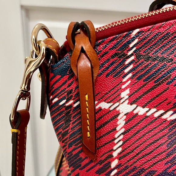 Dooney & Bourke Tarten Plaid Satchel in Red/Multi - Picture 6 of 12